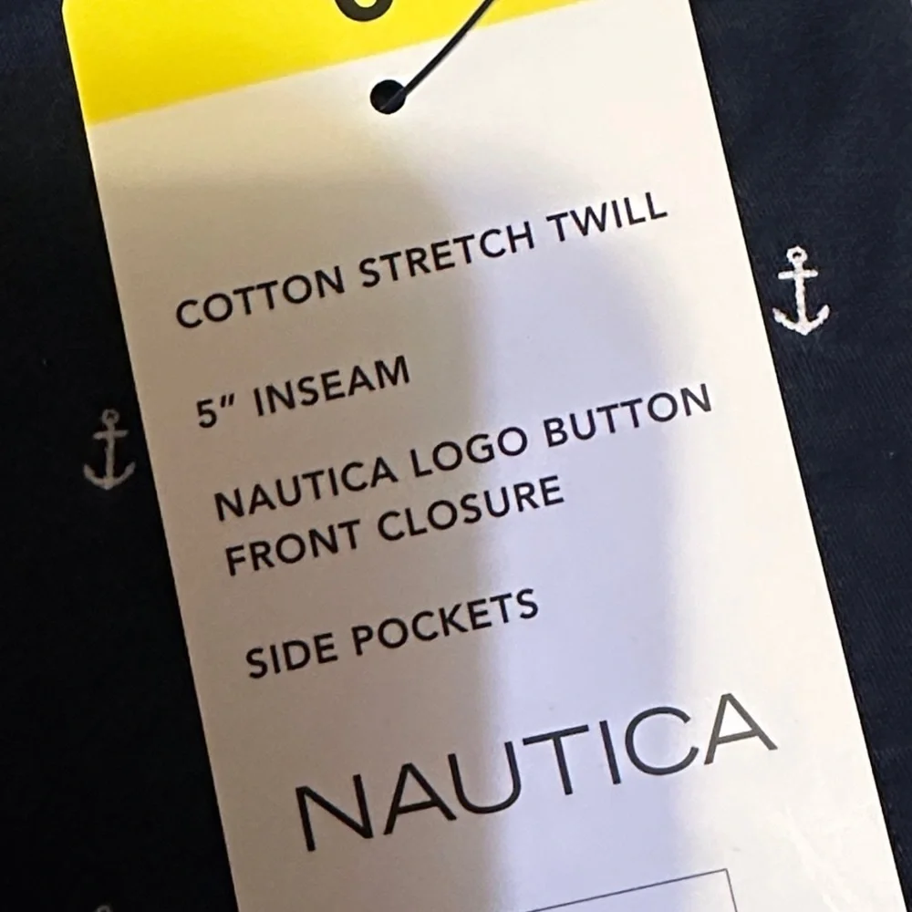 Nautica Women's Dark Blue Anchor Patterned Shorts